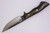 Lon Humphrey Custom Iron Reaper, Saber Grind, Fixed Blade, Knife w/ Storm Maple Handle - #33