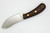 LT Wright Knives Camp MUK - Flat Grind - 3V Steel - Rustic Brown Canvas Micarta - Matte Finish