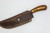 LT Wright Knives Camp MUK - Flat Grind - 3V Steel - Desert Ironwood with Black Liners - 7 - Matte Finish