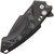 Hogue - X5 Manual Flipper - Button Lock - Black Aluminum Handle 