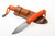 LionSteel Knives M1 - Fixed Blade - M390 Steel - Orange G10 Handles