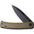 CIVIVI - Cetos - Black Stonewash 14C28N Steel - Folding Knife w/Frame Lock -  Green Micarta Handle