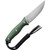 CIVIVI - Stormridge - Satin Nitro-V Steel - Fixed Blade Knife - Green Canvas Micarta Handle