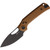 Reate Knives - PL-XE - Black PVD Blade - Folding Pocket Knife w/ Tan G10 Handle