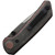 Reate Knives - PL-XT - Damascus Blade - Folding Pocket Knife w/ Black & Red Canvas Micarta Handle