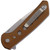 Reate Knives - PL-XF - Stonewash Nitro-V Blade - Folding Pocket Knife w/ Tan G10 Handle