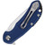 Steel Will Knives - Cutjack C22M-1BL Folding Blade - Blue FRN Handle - Satin 3" D2 Steel Blade
