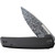 WE Knife Company - Speedster- 3.5" Damasteel Foldable Knife w/ Black Stonewash Titanium Handle