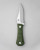 Aux Mfg - Pocket Bowie Deadhead - 3" 14c28n Stainless Steel Fixed Blade w/ Green Micarta Handles