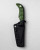 Aux Mfg - Karl Jr Deadhead - 3" 14c28n Stainless steel Blade w/ Green Micarta Handles