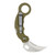 High Desert Blade Works - Journeyman MC1 Karambit, Half Serrated Stonewash Blade w/ Green G10 Handle