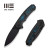WE Knife Company - Corwyn - 3.7" Black Stonewashed Bohler M390 Foldable Knife w/ Black Titanium Handle w/ Black & Blue Carbon Fiber Inlay WE Knife Company - Corwyn - 3.7" Black Stonewashed Bohler M390 Foldable Knife w/ Black Titanium Handle w/ Black & Blue Carbon Fiber Inlay