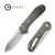 CIVIVI Elementum II - Damascus Blade  - Button Lock - Carbon Fiber & Golden Shred Resin Handle Handle CIVIVI Elementum II - Damascus Blade  - Button Lock - Carbon Fiber & Golden Shred Resin Handle Handle