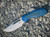 Dark Pines Knives - Widow Maker - 4" CPM-154 Fixed Knife w/ Black & Blue G10 Handle Dark Pines Knives - Widow Maker - 4" CPM-154 Fixed Knife w/ Black & Blue G10 Handle