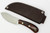 LT Wright Knives Camp MUK - Flat Grind - A2 Steel - Desert Ironwood w/ Black Liners - 8 LT Wright Knives Camp MUK - Flat Grind - A2 Steel - Desert Ironwood w/ Black Liners - 8