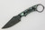 T.Kell Knives: Nightstalker - 3.25" Nickle Boron AEB-L Steel Blade w/ Black & Teal Burl G10 handle
