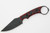 T.Kell Knives: Nightstalker - 3.25" Nickle Boron AEB-L Steel Blade w/ Black & Red Burl G10 handle