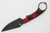 T.Kell Knives: Nightstalker - 3.25" Nickle Boron AEB-L Steel Blade w/ Black & Red Burl G10 handle