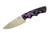 T.Kell Knives: Combatant - 3.21" Nickle Boron AEB-L Steel Blade w/ Black & Purple Burl G10 handle
