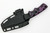T.Kell Knives: Combatant - 3.21" Nickle Boron AEB-L Steel Blade w/ Black & Purple Burl G10 handle
