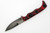 T.Kell Knives: Agent 001 - 3.35" Nickle Boron Nitro-V Steel Blade w/ Black & Red Burl G10 handle