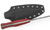 Primitive Woodsman - BC Bushcrafter - 4" Black Oxide 80CRV2 Steel Blade w/ Red Canvas Micarta Handle