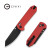 CIVIVI Yonder - Black Stonewashed 14C28N Blade  - Crossbar Lock - Red G10 Handle