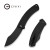 CIVIVI - Outlaw MUK - 3.47" Black Stonewashed 14C28N Blade  - Button Lock - Black G10 Handle