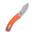 CIVIVI - Outlaw MUK - 3.47" Stonewashed 14C28N Blade  - Button Lock - Orange G10 Handle