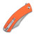 CIVIVI - Outlaw MUK - 3.47" Stonewashed 14C28N Blade  - Button Lock - Orange G10 Handle