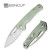 Sencut - Mims - 3.48" Satin 9Cr18MoV Steel Folding Blade w/ Natural G10 Handle