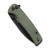 Sencut - Sachse - 3.47" Black Stonewash 9Cr18MoV Steel Folding Blade w/ Green Canvas Micarta Handle