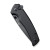 Sencut - Serene - 3.48" Black Stonewash D2 Steel Folding Blade w/ Black Aluminum Handle