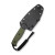 Sencut - Toxodon - 4.57" Black 9Cr18MoV Fixed Blade Knife w/ OD Green G10 Handle