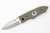 Hoffner Knives: SNAP Flatline - 3.5" Silver 440C Super Steel Folding Knife - Khaki G10 Handle