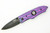Hoffner Knives: SNAP Flatline - 3.5" Black 440C Super Steel Folding Knife - Valkyrie G10 Handle