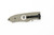 Hoffner Knives: SNAP Flatline - 3.5" Silver 440C Super Steel Partially Serrated Folding Knife - Khaki G10 Handle
