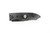 Hoffner Knives: SNAP Flatline - 3.5" Black 440C Super Steel Partially Serrated Folding Knife - Carbon Fiber Handle