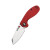 CJRB Cutlery - Maileah - 2.39" Satin AR-RPM9 Folding Knife w/Liner Lock -  Red G10 Handle