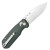 CJRB Cutlery - Maximal - 2.95" Stonewash AR-RPM9 Folding Knife w/ Crossbar Lock - Green Micarta Handle