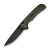 CIVIVI - Tarask - 2.96" Black Stonewashed Nitro-V Blade  - Button Lock Knife - OD Green G10 Handle