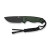 CIVIVI - Timberbark - 3.2" Black Stonewashed 14C28N Fixed Blade W/ Green Canvas Micarta Handle
