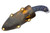 Bone River Co. - Zero - 3.6" 80CrV2 Steel W/ Black Sculpted Gator Skin Coated Handle
