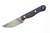 Bone River Co. - All Terrain - 3.1" 80CrV2 Steel W/ Blue & Black Micarta Handle