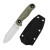 Kizer Knives - Drop Bear Fix 3 - 3.8" Stonewashed 14C28N Fixed Blade W/ Green Micarta Handle
