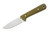 Battle Horse Knives - Woodsman - 01 Steel Fixed Blade w/ Green Canvas Micarta Handle
