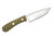 Battle Horse Knives - Patriout Scout - 01 Steel Fixed Blade w/ Green Canvas Micarta Handle
