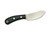 LT Wright Knives Camp MUK - Flat Grind - A2 Steel - Black Micarta - Matte