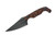 Stroup Knives: Mini 1, Black Cerakote Fixed Blade Knife w/ Rosewood Sculpted G10 Handle