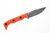 T.Kell Knives: Agent 005 - 3.25" Nickle Boron 80CRV2 Steel Blade w/ Orange Battlelock Handle